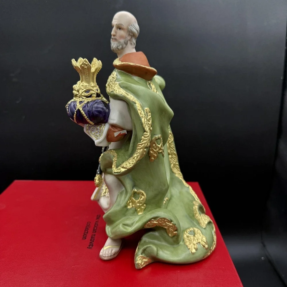 The Vatican Nativity Collection Melchior Figurine Small Hand Painted Porcelain